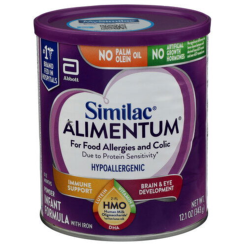 Similac Infant Formula With Iron, Hypoallergenic, Powder, 0 - 12.1 Ounce