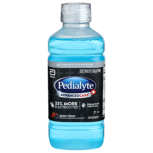 Pedialyte Berry Frost Advanced Care Electrolyte Solution - 33.8 Fluid Ounce