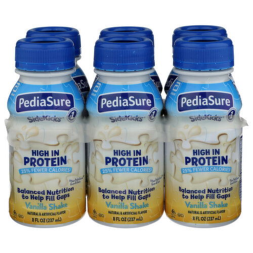 BROOKSHIRE'S Pediasure Sidekicks Vanilla 6 Pk - 6 Count