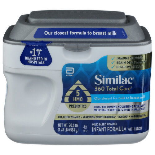 Similac Infant Formula With Iron, Milk-Based Powder - 20.6 Ounce