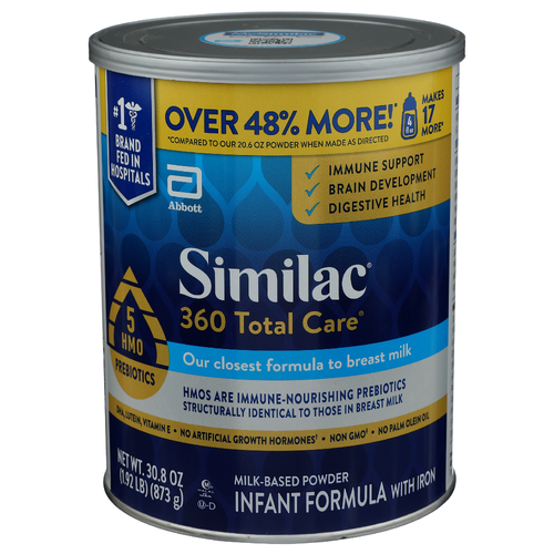 Similac Infant Formula With Iron, Milk-Based Powder - 30.8 Ounce