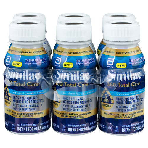 Similac Infant Formula, with Iron, Milk-Based, Ready to Feed - 6 Each