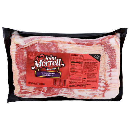 John Morrell Hardwood Smoked Thick Bacon - 48 Ounce