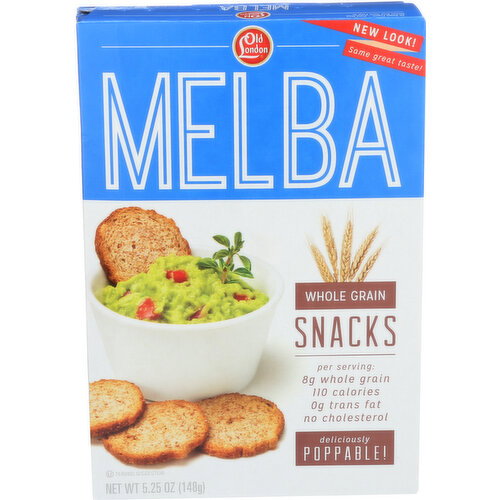 Old London Crackers & Crispbread Snacks Melba Whole Grain - 5.25 Ounce