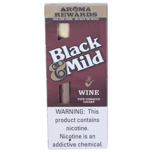 Black & Mild Wine Pipe-Tobacco Cigars - 5 Count