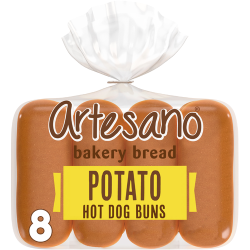 Artesano Potato Hot Dog Buns - 2 Fluid Ounce - 8 Count