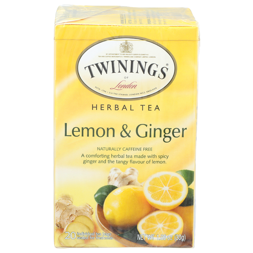 Twinings Of London Lemon & Ginger Herbal Tea - 0.053 Ounce - 20 Count