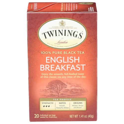 Twinings Of London Black Tea English Breakfast - 0.071 Ounce - 20 Count