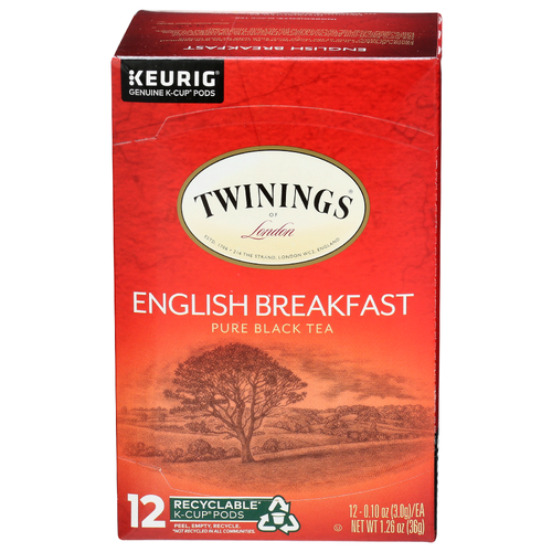 Twinings Of London Black Tea K-Cup English Breakfast - 0.105 Ounce - 12 Count