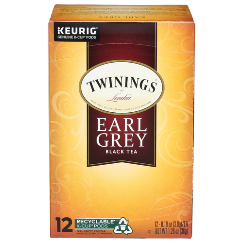 Twinings Of London Black Tea K-Cup Earl Grey - 0.105 Ounce - 12 Count