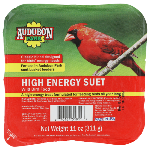 Audubon Park High Energy Suet Wild Bird Food - 11 Ounce