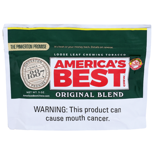 America's Best Chew Original Blend Loose Leaf Chewing Tobacco - 3 Ounce