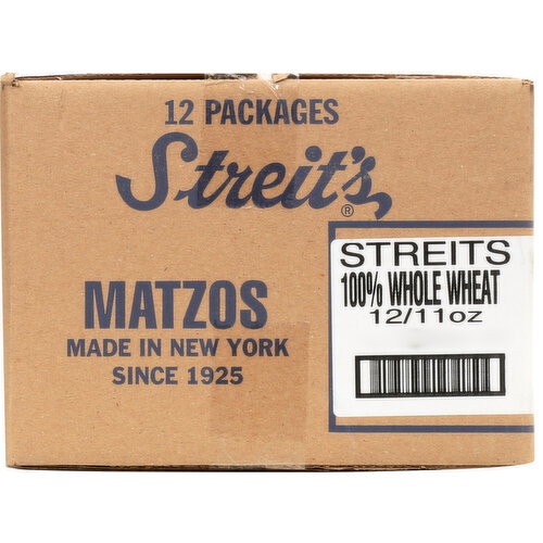 STREIT's Matzo,whole Wheat - 11 Ounce - 12 Count