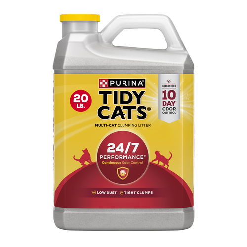Purina Tidy Cats Clumping Cat Litter, 24/7 Performance Multi Litter - 20 Pound Image 1 of 3