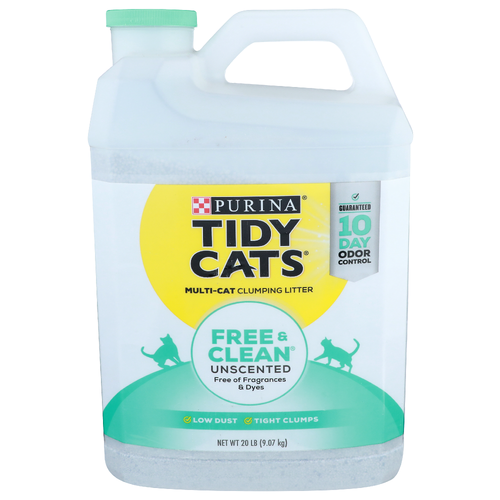 Purina Tidy Cats Free & Clean Multi-Cat Clumping Litter - 20 Pound