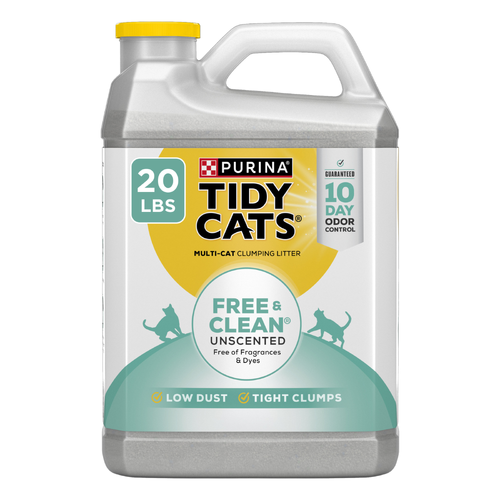 Purina Tidy Cats Free And Clean Unscented Cat Litter - 20 Pound