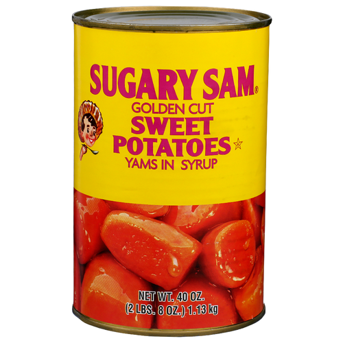 Sugary Sam Yams In Syrup Golden Cut Sweet Potatoes - 40 Ounce