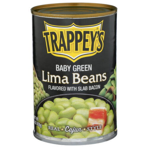 Trappey's Slab Bacon Baby Green Lima Beans - 15.5 Ounce
