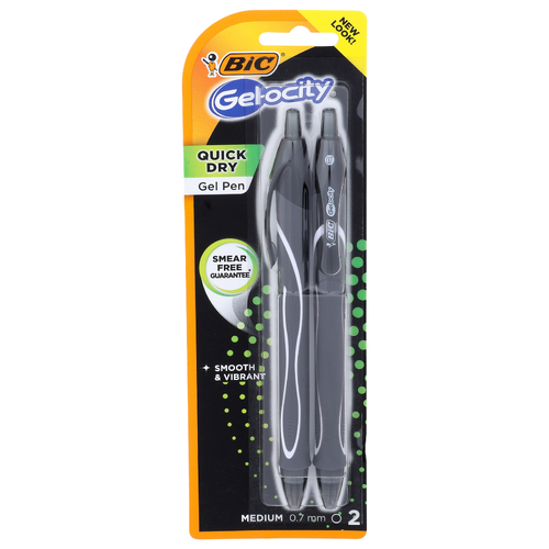 Bic Gel-Ocity Quick Dry Gel Pen - 2 Count