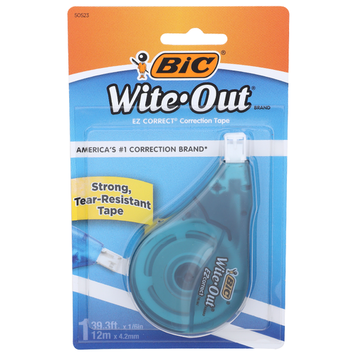Bic Whiteout Brand Ez Correct Correction Tape Witeout - 1 Count