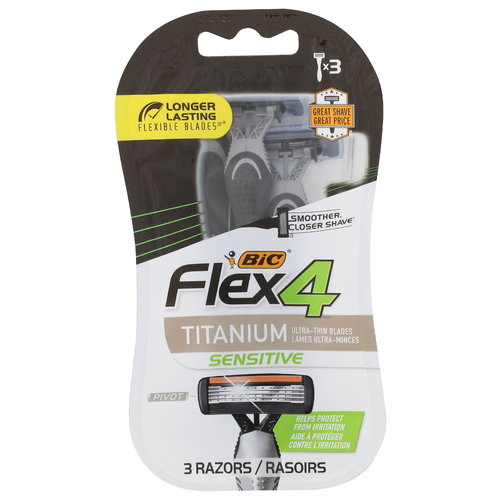 Bic Flex 4 Razors - 3 Count