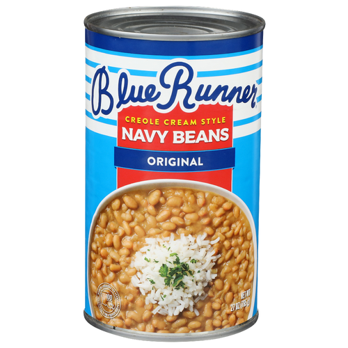 Blue Runner Original Creole Cream Style Navy Beans - 27 Ounce