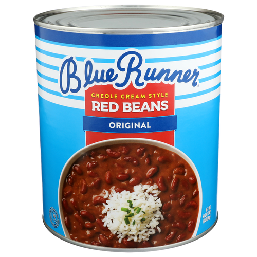 Blue Runner Original Creole Cream Style Red Beans - 108 Ounce