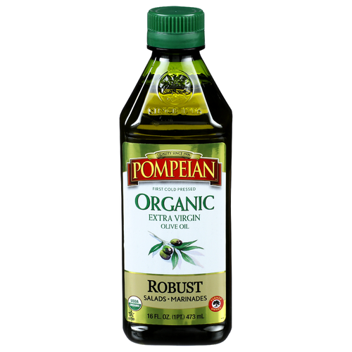 Pompeian Robust Salads • Marinades Organic Extra Virgin Olive Oil - 16 Fluid Ounce
