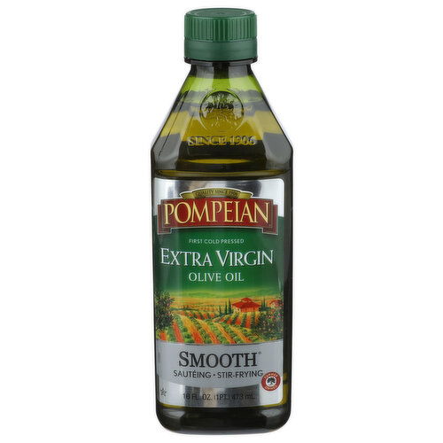 Pompeian Smooth Extra Virgin Olive Oil - 16 Fluid Ounce Image 1 of 3