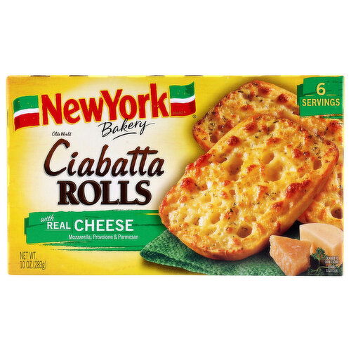 New York Ny Ciabatta Rolls Cheese - 10 Ounce