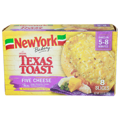 New York Bakery The Original Five Cheese Texas Toast - 1.688 Ounce - 8 Count
