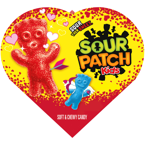 Sour Patch Kids Sour Patch Kids Assorted Soft & Chewy Valentines Day Candy, Heart Shaped Box - 6.8 Ounce