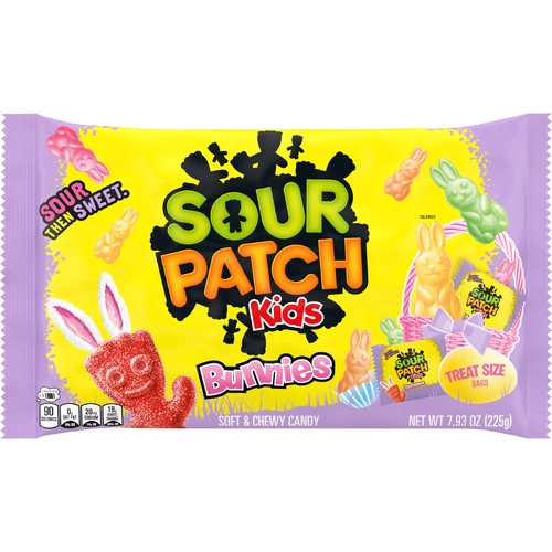 Sour Patch Kids Sour Patch Kids Assorted Bunnies Soft & Chewy Easter Candy, 18 Snack Packs - 7.94 Ounce