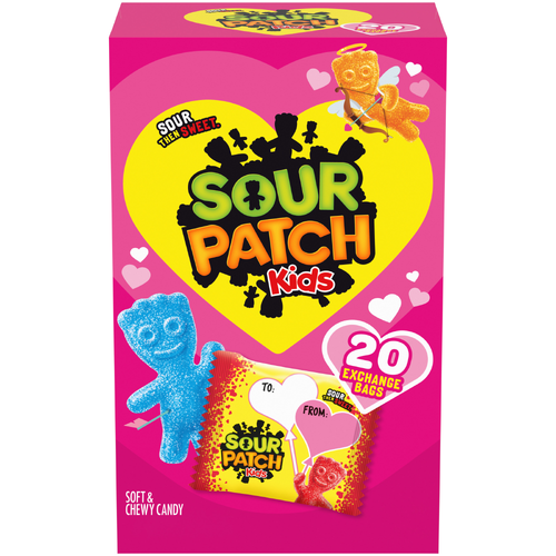 Sour Patch Kids Assorted Soft & Chewy Valentines Day Candy - 8.8 Ounce