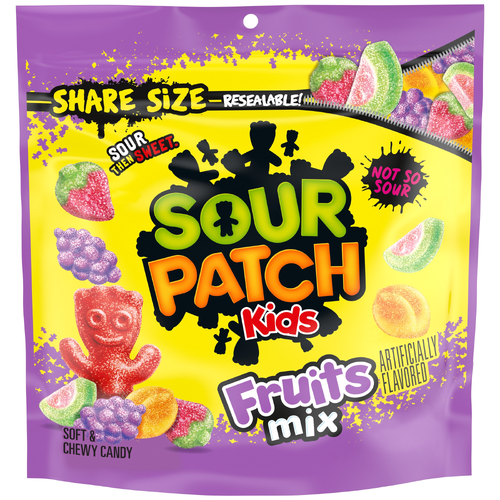 Sour Patch Kids Share Size Assorted Fruits Mix Soft & Chewy Candy - 11.03 Ounce