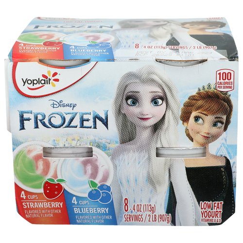 Yoplait Strawberry Blueberry Low Fat Yogurt - 4 Ounce - 8 Count