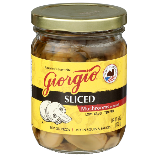 Giorgio Sliced Mushrooms - 6 Ounce