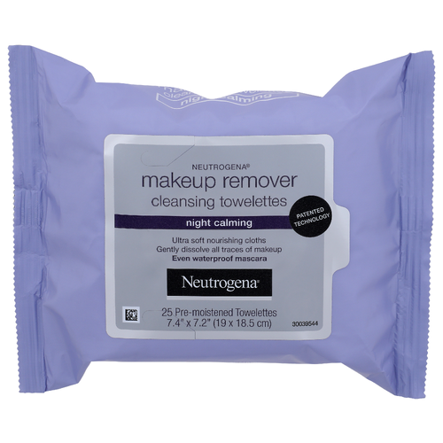 Neutrogena Night Calming Makeup Remover Cleansing Towelettes - 25 Count