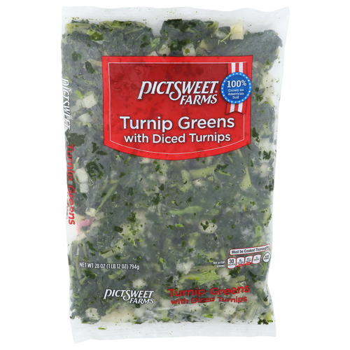 Pictsweet Farms With Diced Turnips Turnip Greens - 28 Ounce