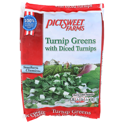 Pictsweet Farms Southern Classics Turnip Greens With Diced Turnips - 14 Ounce