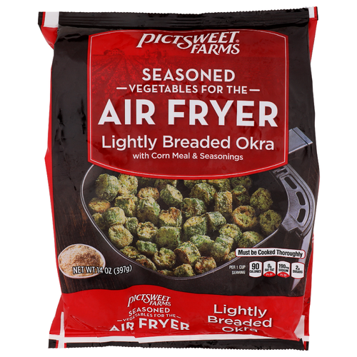 Pictsweet Farms Lightly Breaded Okra Seasoned Vegetables For The Air Fryer - 14 Ounce