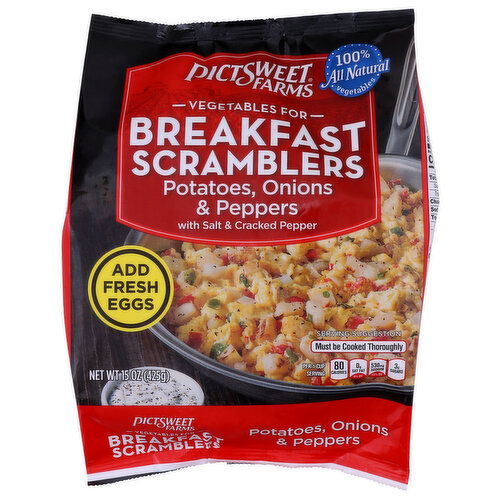 Pictsweet Farms Breakfast Scramblers, Potatoes, Onions & Peppers - 15 Ounce