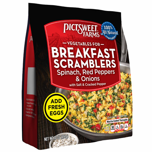 Pictsweet Farms Breakfast Scramblers, Spinach, Red Peppers & Onions - 14 Ounce
