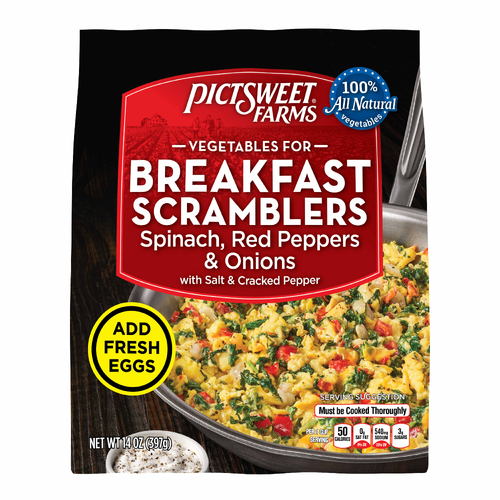 Pictsweet Farms Breakfast Scramblers, Spinach, Red Peppers & Onions - 14 Ounce