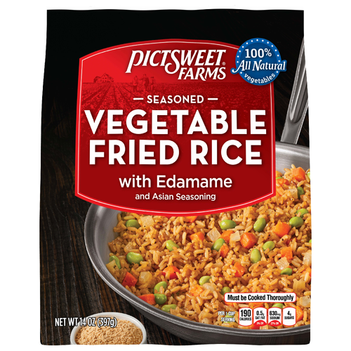 Pictsweet Farms Vegetable Fried Rice, With Edamame, Seasoned - 14 Ounce