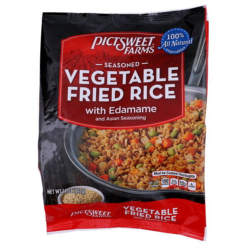Pictsweet Farms Vegetable Fried Rice, With Edamame, Seasoned - 14 Ounce