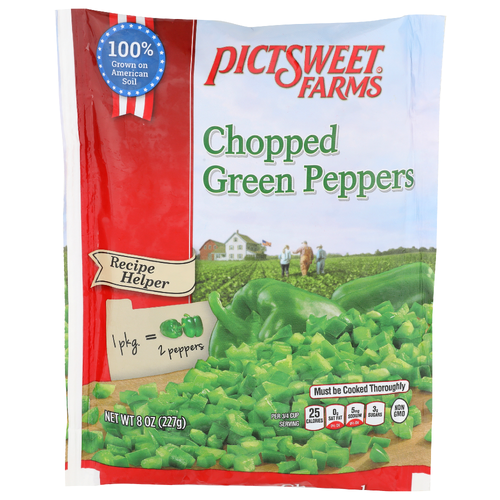 Pictsweet Farms Chopped Green Peppers - 8 Ounce