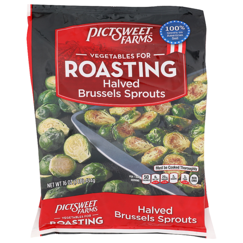 Pictsweet Farms Vegetables For Roasting Halved Brussels Sprouts - 16 Ounce