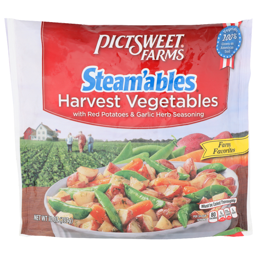 Pictsweet Farms With Red Potatoes & Garlic Herb Seasoning Harvest Vegetables Steam'ables - 10 Ounce Image 1 of 4