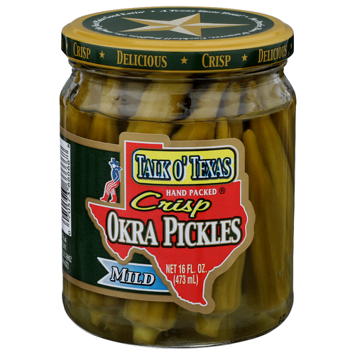 Talk O' Texas Mild Crisp Okra Pickles - 16 Fluid Ounce